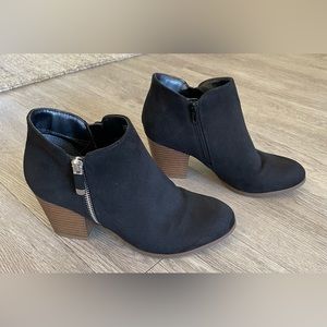 Style&Co Black Heeled Booties, Size 7.5
